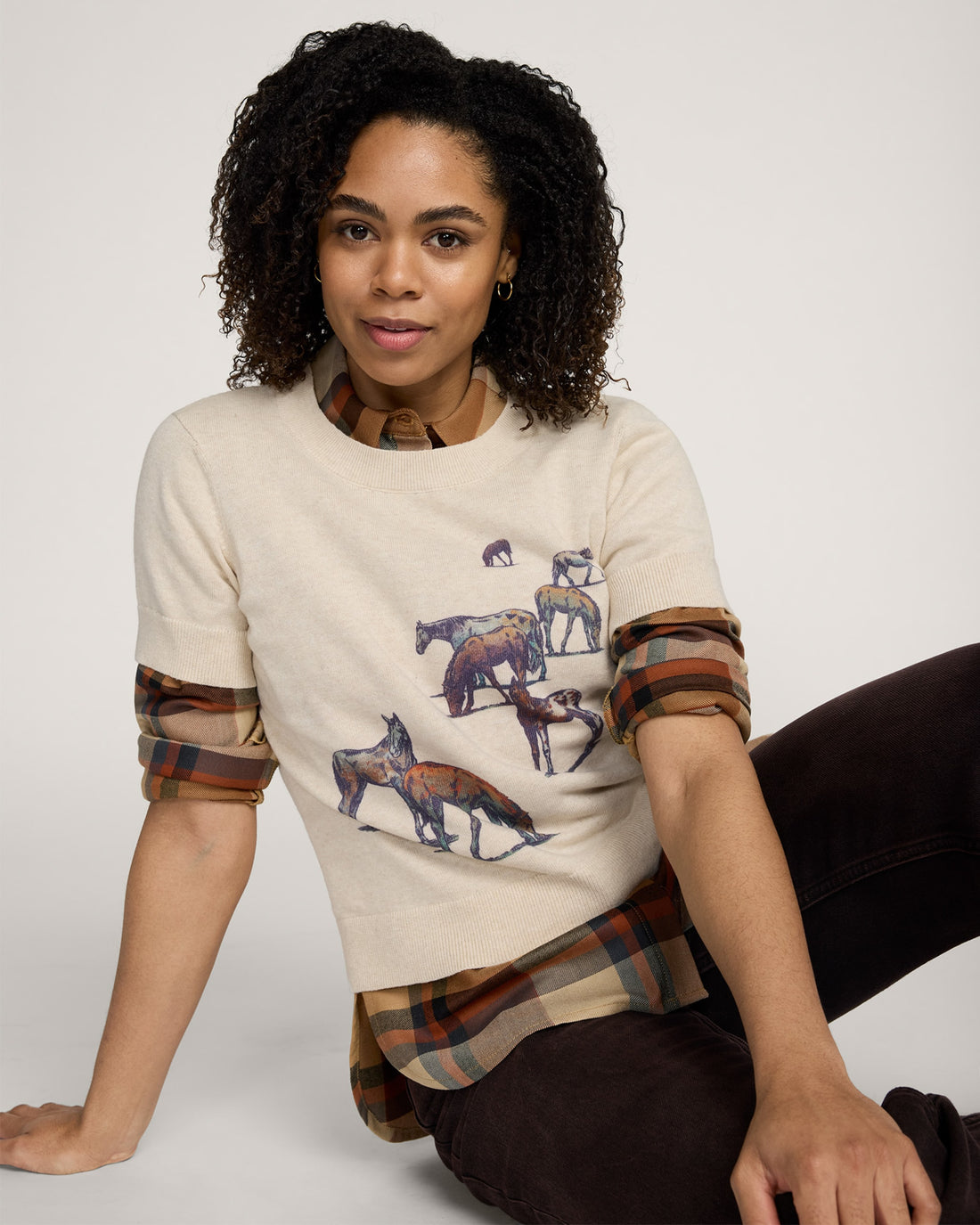 Wild Horse Sweater Ecru - alternate view 5