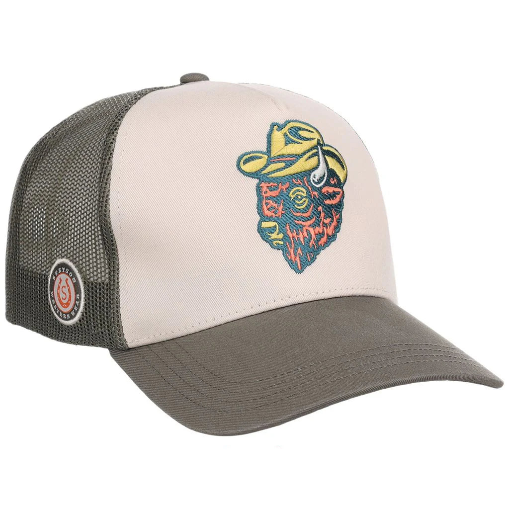 Stetson Outlaw Bison Trucker Hat