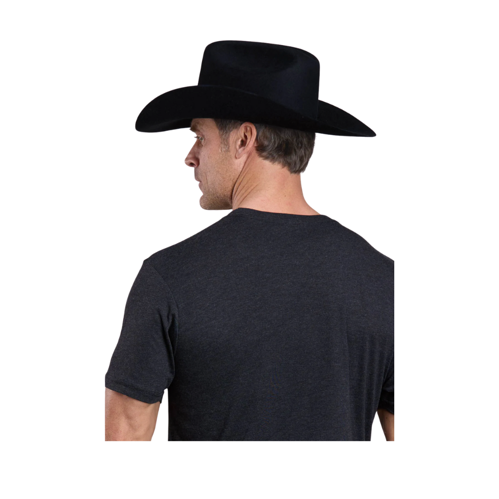 Stetson T-Shirt With Black Crest Logo