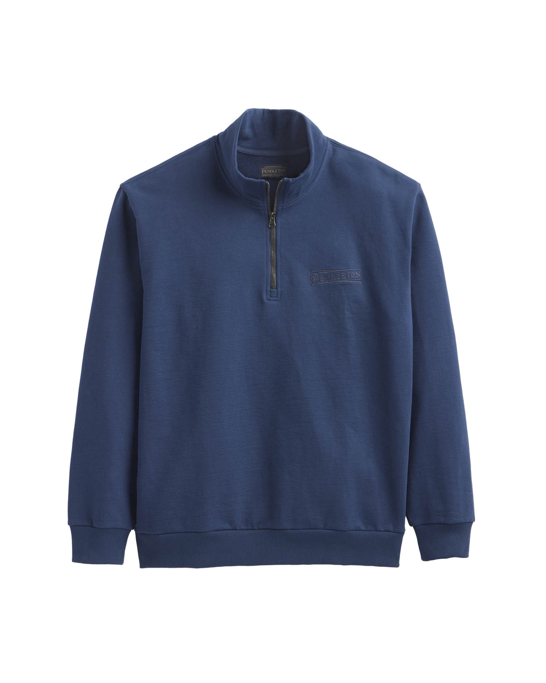 Pendleton Heritage 1/4 Zip Sweatshirt in Navy - front