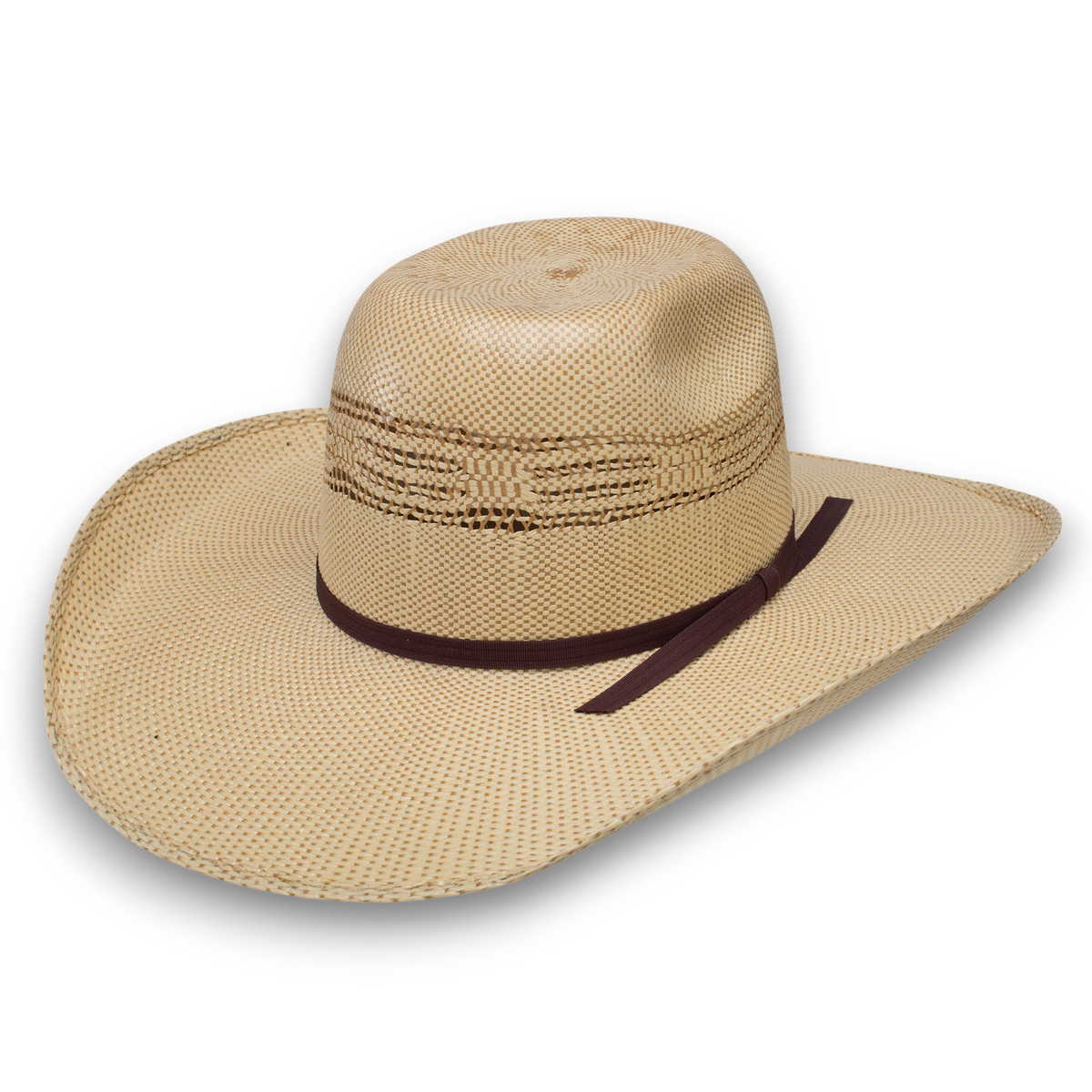 Moon Ridge Hats and Heritage Stetson Rowdy Junior kids straw cowboy hat with a vented crown and brown grosgrain band