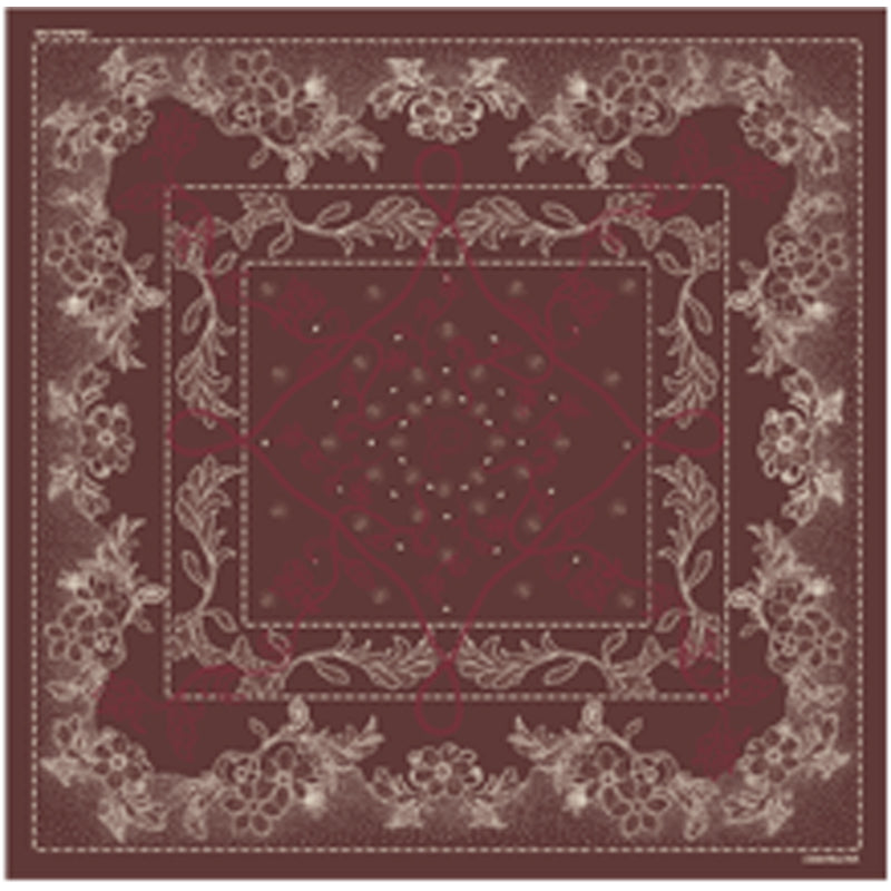 Pendleton 22" Embroidered Bandana — Raisin
