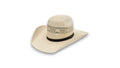 Stetson Amberwood natural straw western hat with a black band on a white background — Moon Ridge Western Hats
