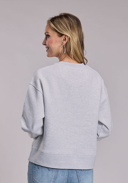 Stetson Women's Cowboy in Square Hoodie in gray - detail