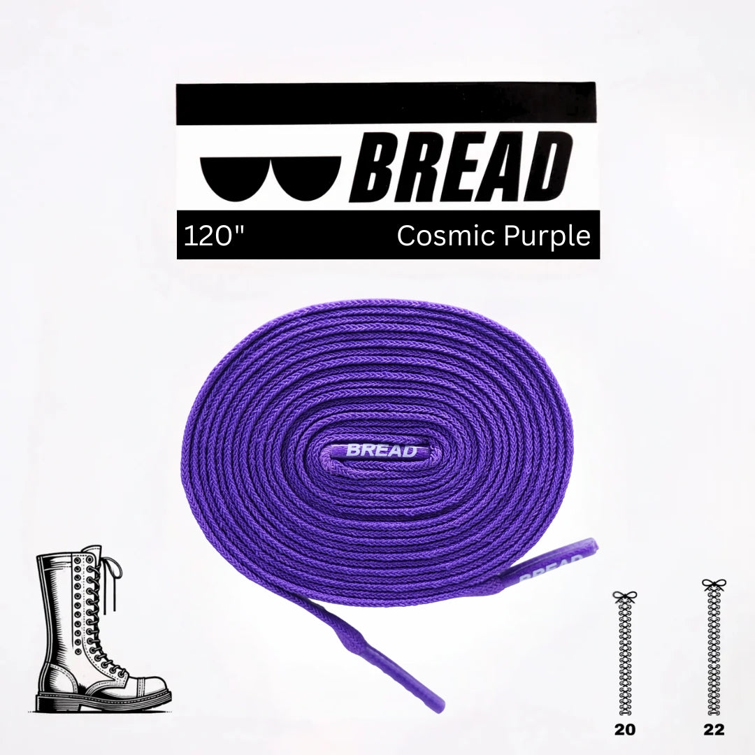 Stretchy Travel Shoelaces By Bread - Cosmic Purple