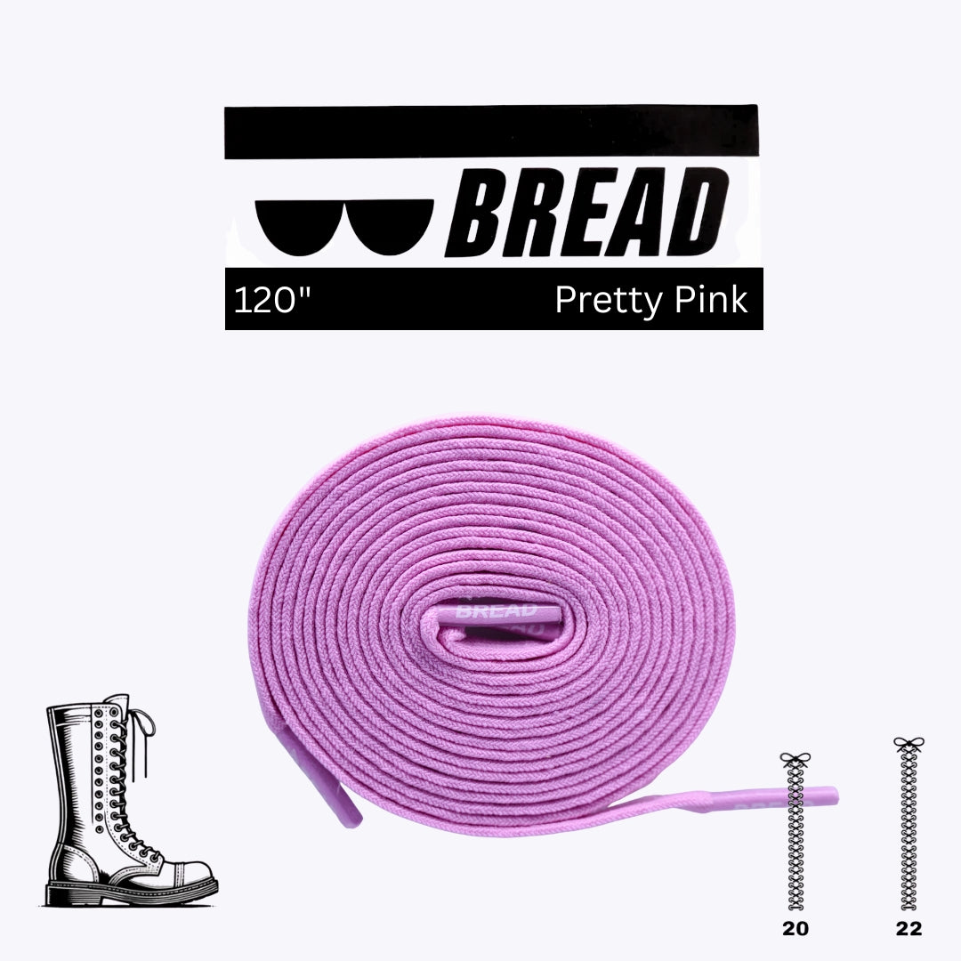 Stretchy Travel Shoelaces By Bread - Pretty Pink