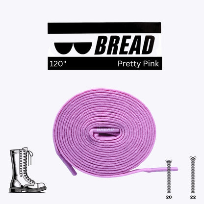 Stretchy Travel Shoelaces By Bread - Pretty Pink