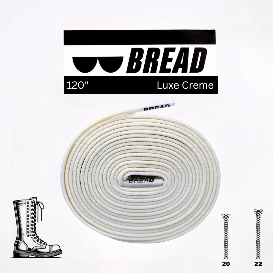 Stretchy Travel Shoelaces By Bread - Luxe Creme