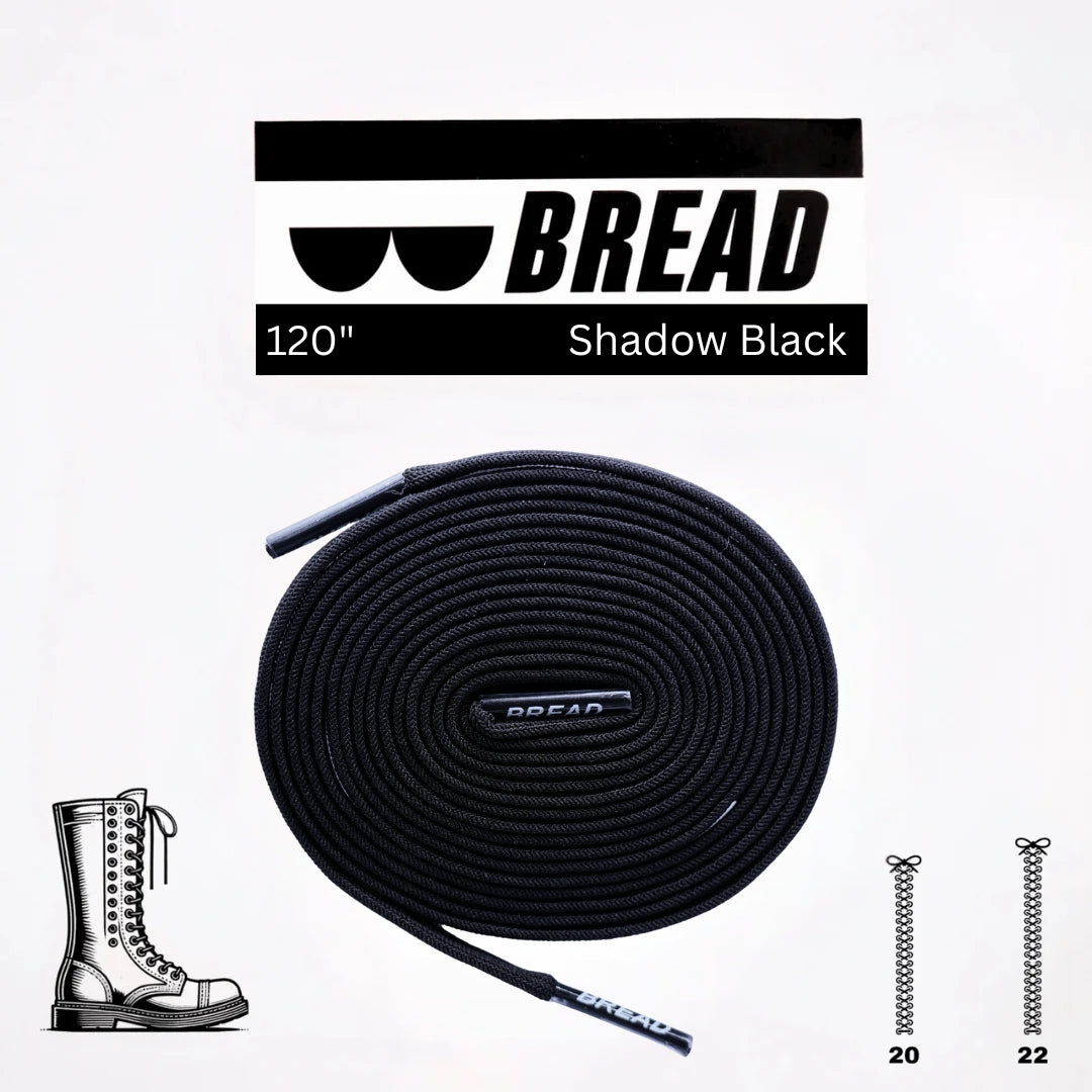 Stretchy Travel Shoelaces By Bread Shadow Black