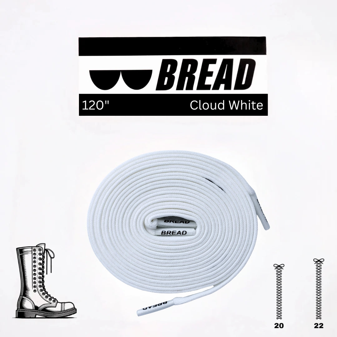 Stretchy Travel Shoelaces By Bread Cloud White
