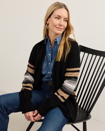 Sierra Springs Cardigan Black Mix - alternate view 4