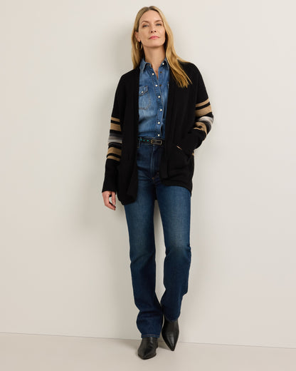 Sierra Springs Cardigan Black Mix - alternate view 5