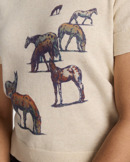 Wild Horse Sweater Ecru - alternate view 3