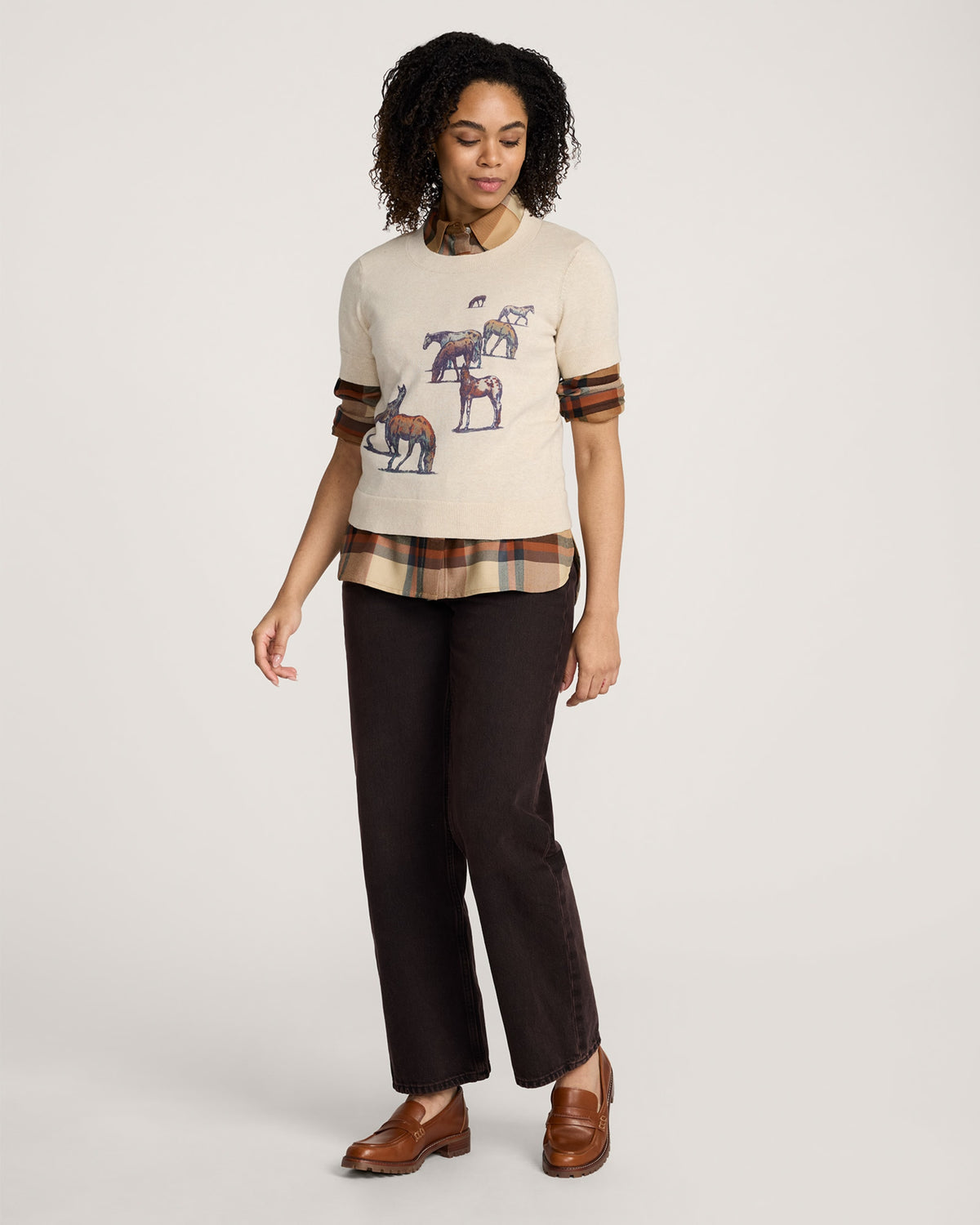 Wild Horse Sweater Ecru - alternate view 4