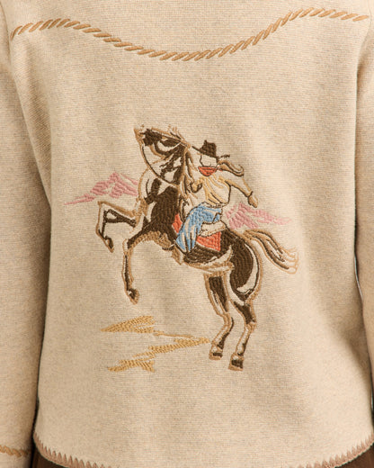 Western Souvenir Cardigan Natural - alternate view 3