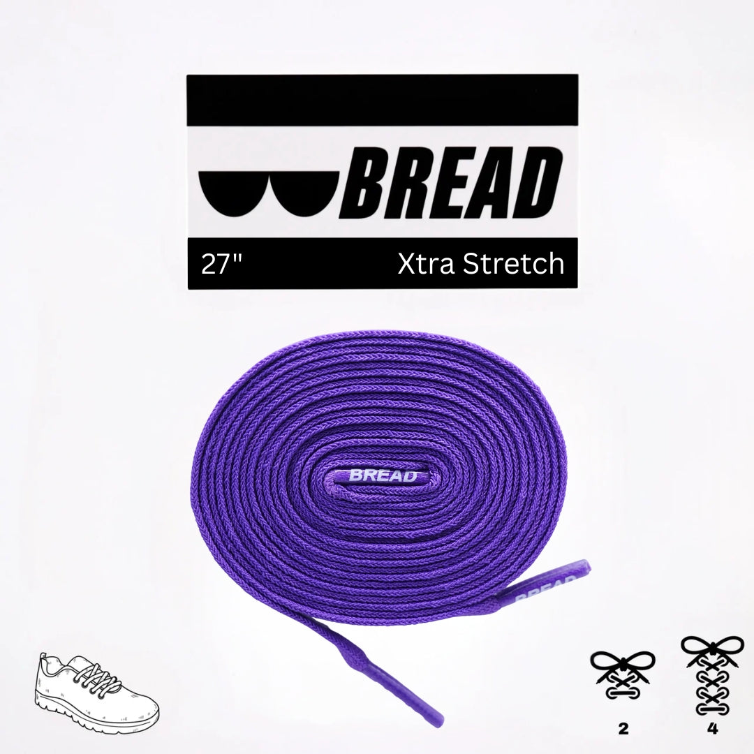 Stretchy Travel Shoelaces By Bread - Cosmic Purple