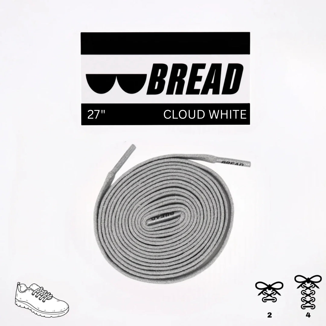 Stretchy Travel Shoelaces By Bread Cloud White