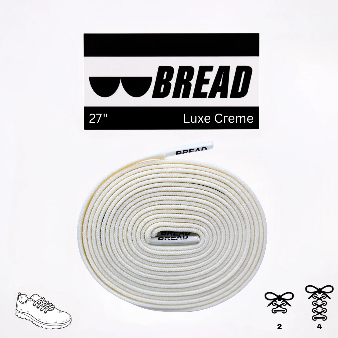 Stretchy Travel Shoelaces By Bread - Luxe Creme