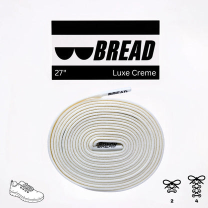 Stretchy Travel Shoelaces By Bread - Luxe Creme