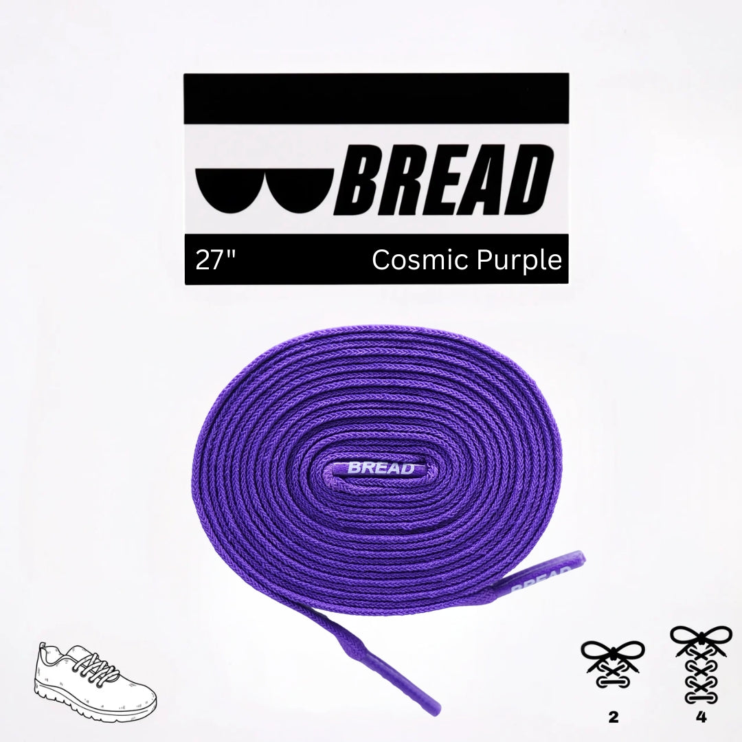 Stretchy Travel Shoelaces By Bread - Cosmic Purple