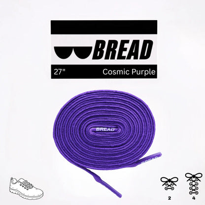 Stretchy Travel Shoelaces By Bread - Cosmic Purple