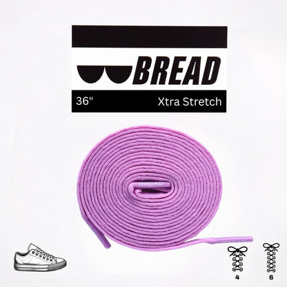 Stretchy Travel Shoelaces By Bread - Pretty Pink