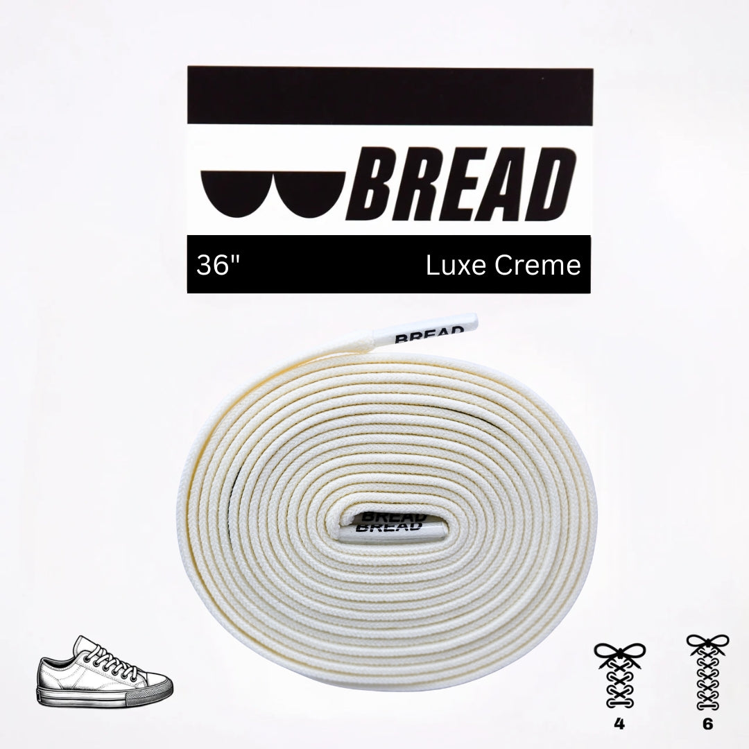 Stretchy Travel Shoelaces By Bread - Luxe Creme