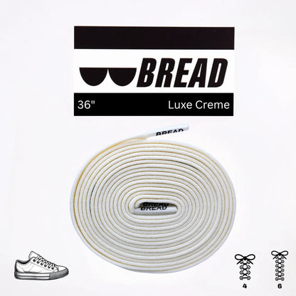 Stretchy Travel Shoelaces By Bread - Luxe Creme