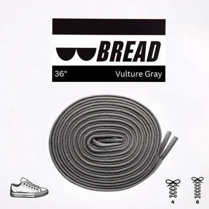 Stretchy Travel Shoelaces By Bread - Vulture Gray