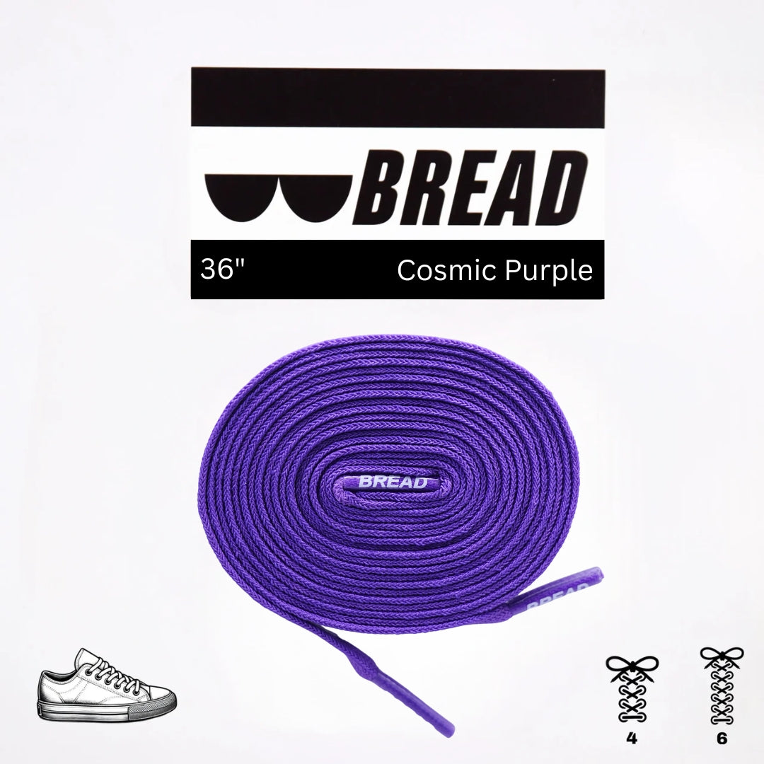 Stretchy Travel Shoelaces By Bread - Cosmic Purple
