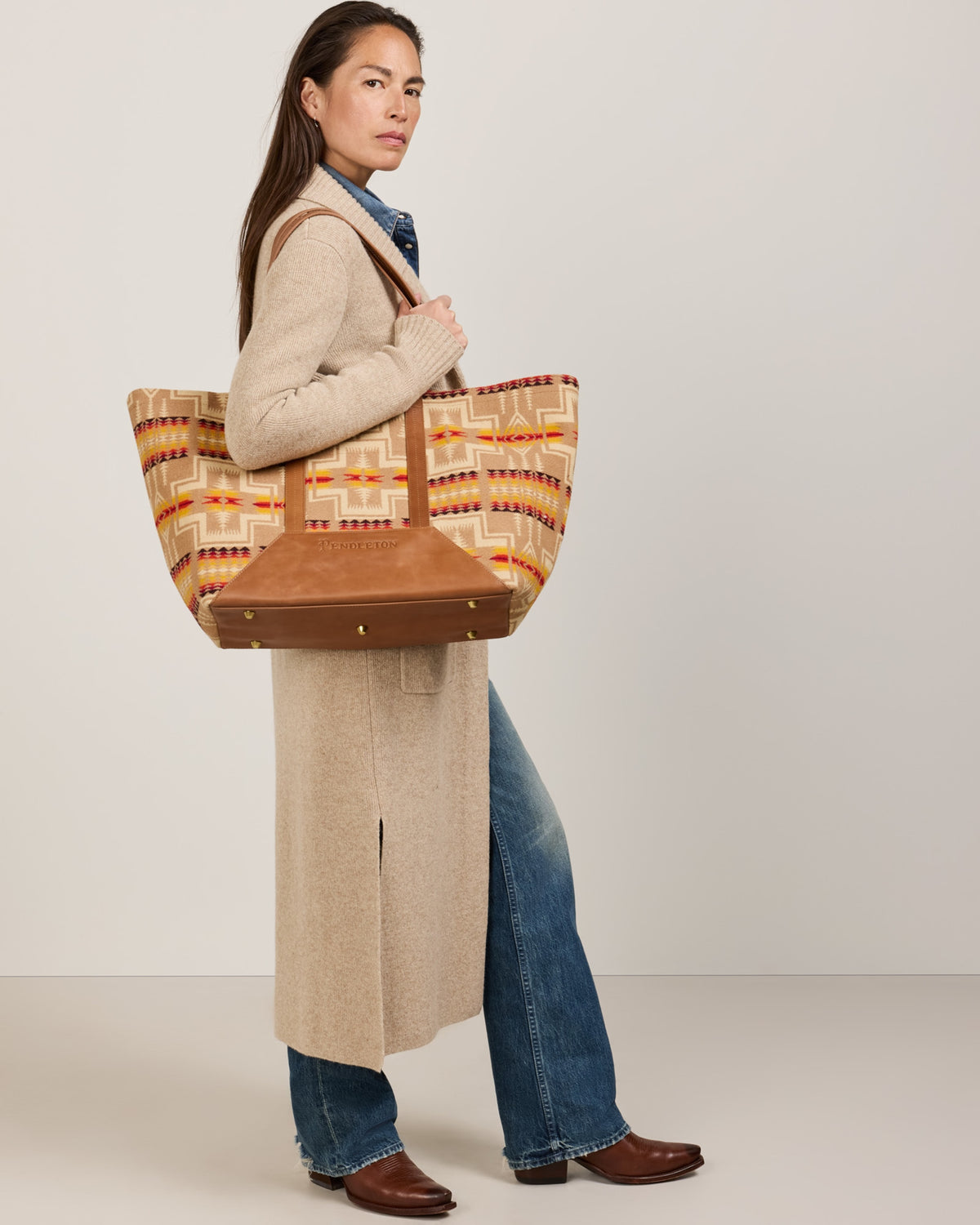 Pendleton Look West Wide Tote, view 1