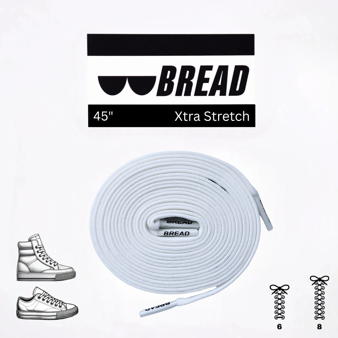 Stretchy Travel Shoelaces By Bread - Cloud White