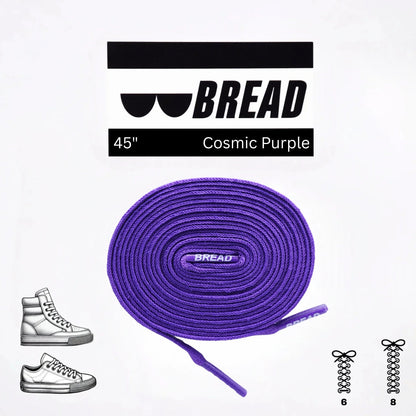 Stretchy Travel Shoelaces By Bread - Cosmic Purple