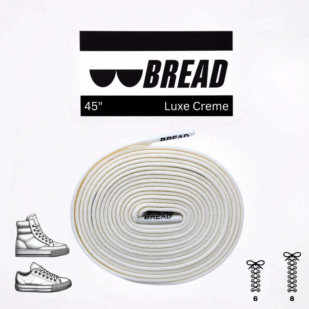 Stretchy Travel Shoelaces By Bread - Luxe Creme