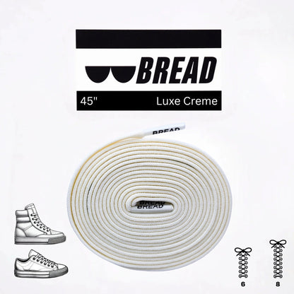 Stretchy Travel Shoelaces By Bread - Luxe Creme