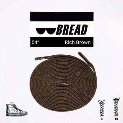 Stretchy Travel Shoelaces By Bread - Rich Brown