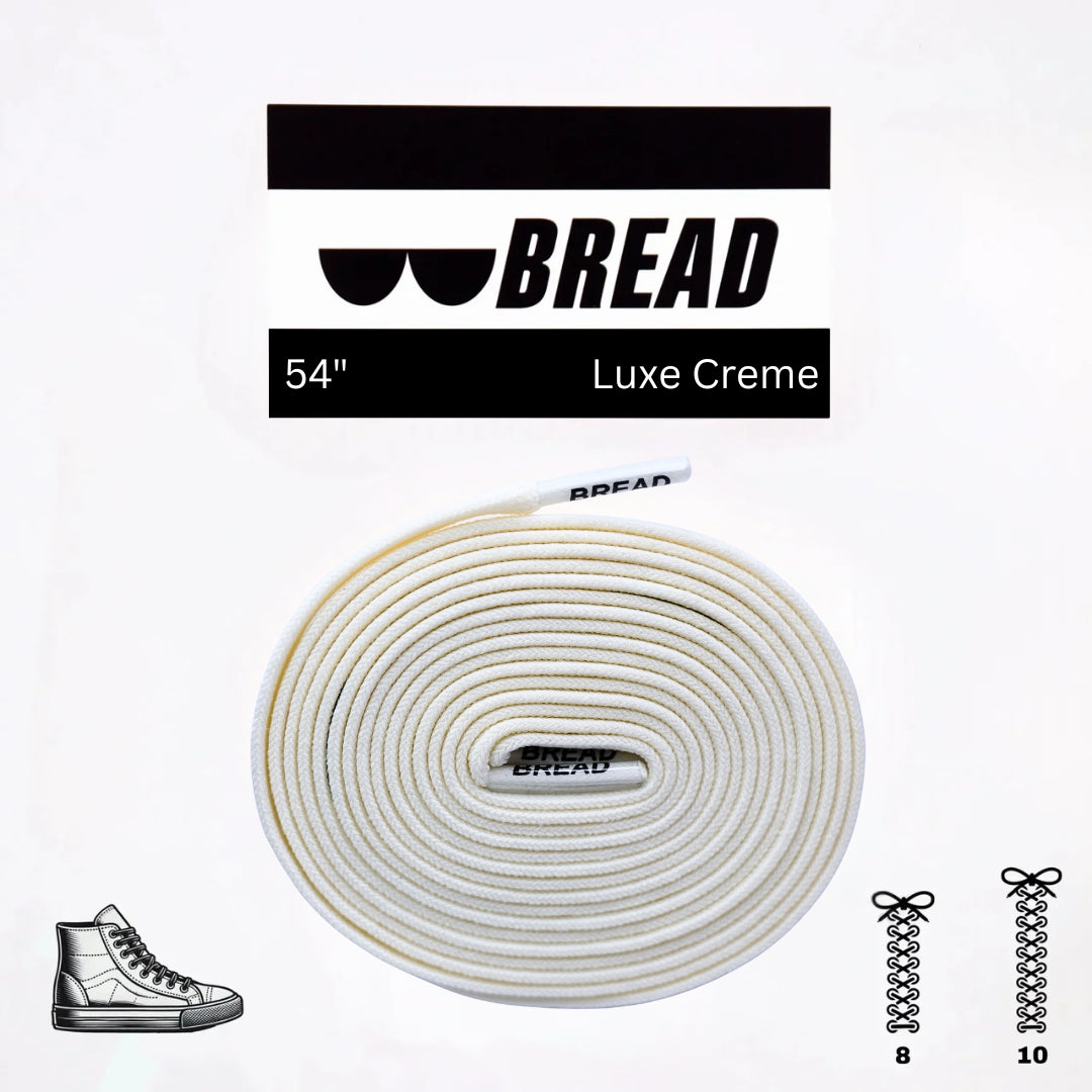 Stretchy Travel Shoelaces By Bread - Luxe Creme