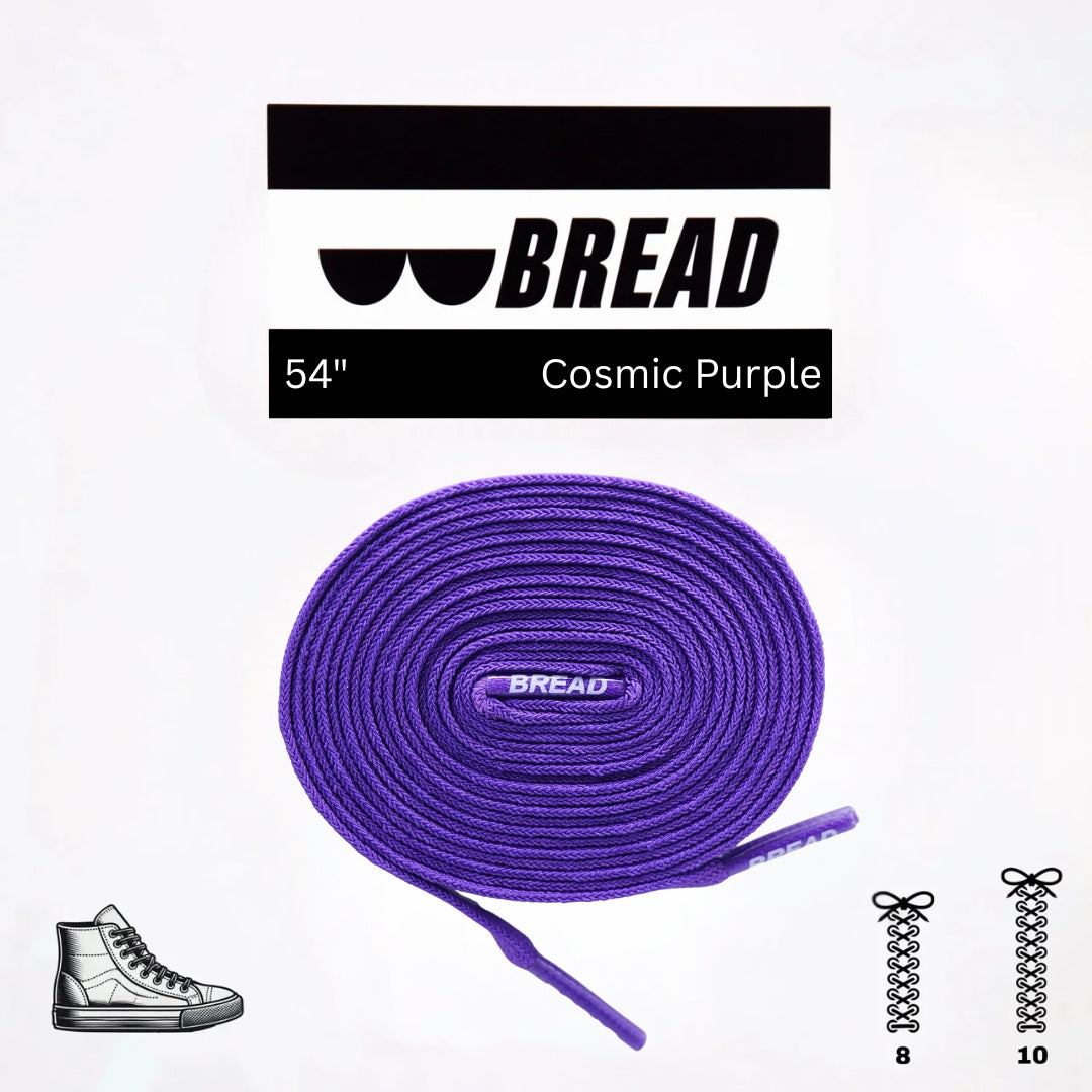 Stretchy Travel Shoelaces By Bread - Cosmic Purple
