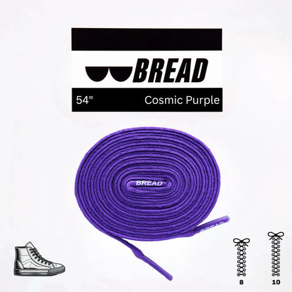 Stretchy Travel Shoelaces By Bread - Cosmic Purple