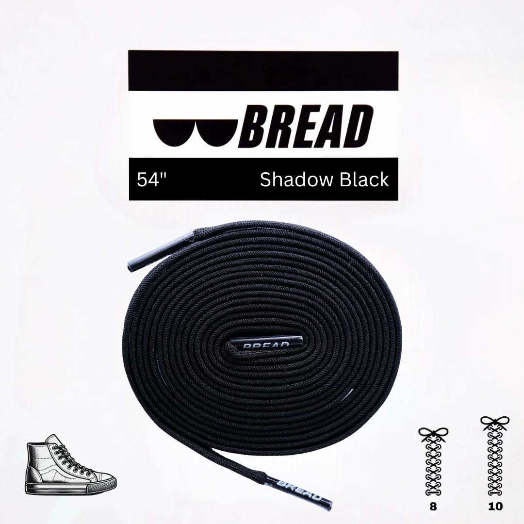 Stretchy Travel Shoelaces By Bread Shadow Black