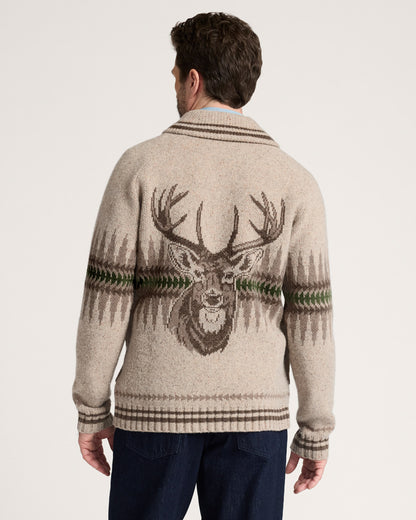 Pendleton Sawtooth Buck Zip Sweater front