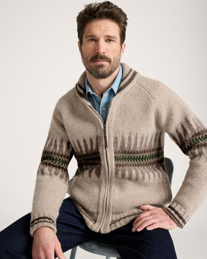 Pendleton Sawtooth Buck Zip Sweater back