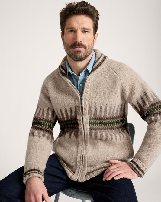 Pendleton Sawtooth Buck Zip Sweater back alternate view