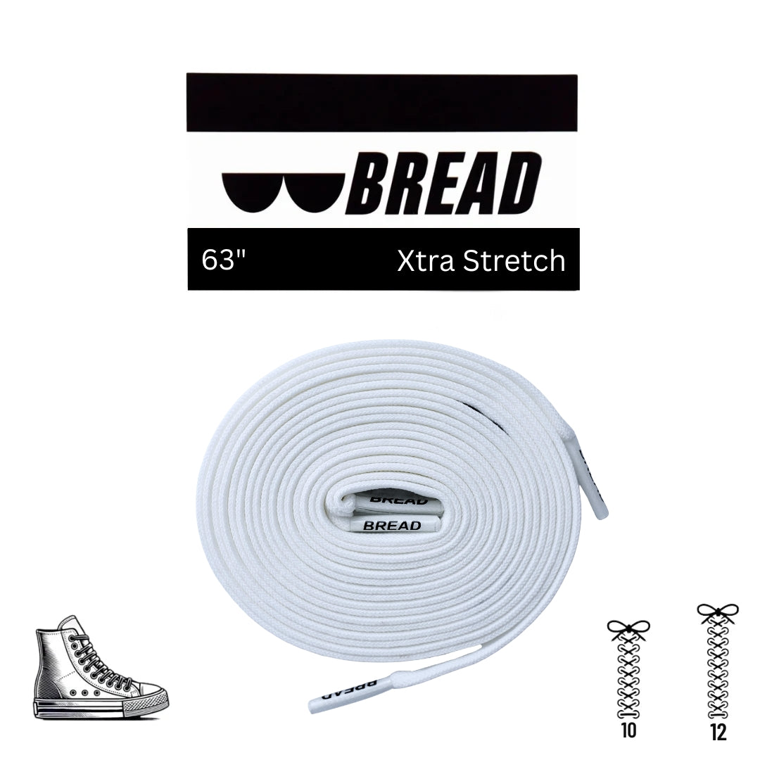 Stretchy Travel Shoelaces By Bread Cloud White