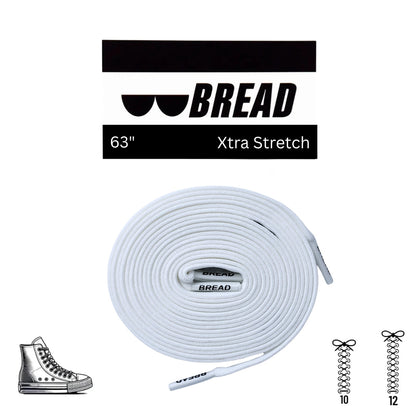 Stretchy Travel Shoelaces By Bread - Cloud White