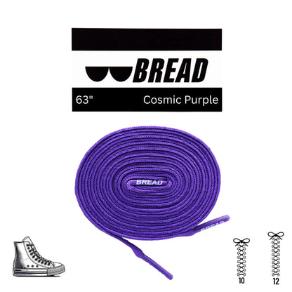 Stretchy Travel Shoelaces By Bread - Cosmic Purple
