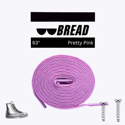 Stretchy Travel Shoelaces By Bread - Pretty Pink