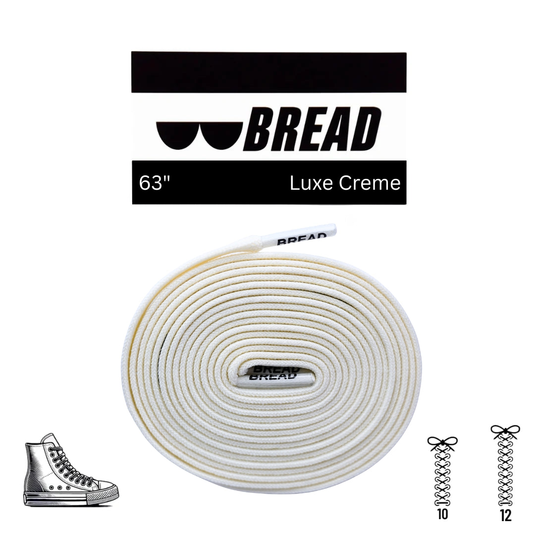 Stretchy Travel Shoelaces By Bread - Luxe Creme