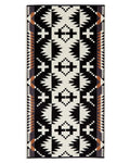 Pendleton Spider Rock three-piece towel set in black and white, folded stack