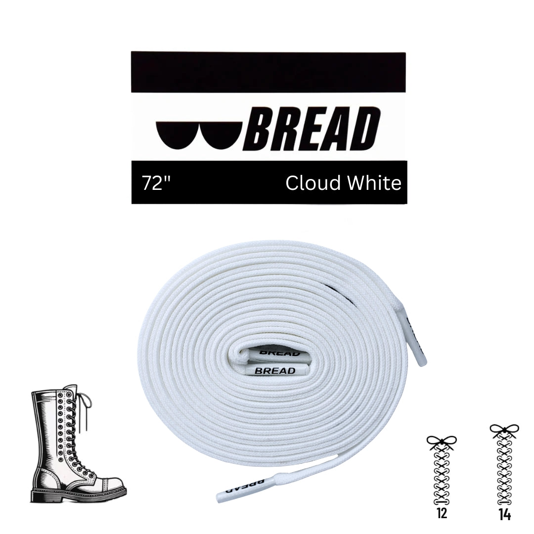 Stretchy Travel Shoelaces By Bread Cloud White